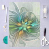 カラフルファンタジーモダン抽象芸術フラワーフラクタル 薄葉紙 (クラフト)