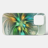カラフルファンタジーモダン抽象芸術フラワーフラクタル Case-Mate iPhoneケース (裏面 (横))