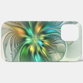 カラフルファンタジーモダン抽象芸術フラワーフラクタル Case-Mate iPhoneケース (裏面 (横))