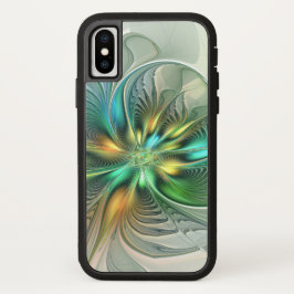 カラフルファンタジーモダン抽象芸術フラワーフラクタル iPhone 13ケース