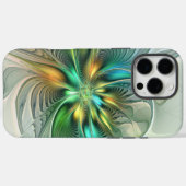 カラフルファンタジーモダン抽象芸術フラワーフラクタル Case-Mate iPhoneケース (裏面 (横))