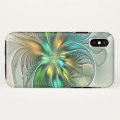 カラフルファンタジーモダン抽象芸術フラワーフラクタル Case-Mate iPhoneケース (裏面(横))