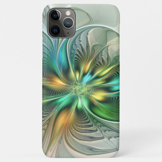 カラフルファンタジーモダン抽象芸術フラワーフラクタル Case-Mate iPhoneケース (裏面)