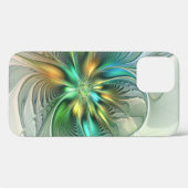 カラフルファンタジーモダン抽象芸術フラワーフラクタル Case-Mate iPhoneケース (裏面 (横))