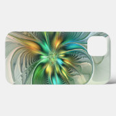カラフルファンタジーモダン抽象芸術フラワーフラクタル Case-Mate iPhoneケース (裏面 (横))