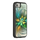 カラフルファンタジーモダン抽象芸術フラワーフラクタル Case-Mate iPhoneケース (裏面/右)