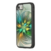 カラフルファンタジーモダン抽象芸術フラワーフラクタル Case-Mate iPhoneケース (裏面/左)