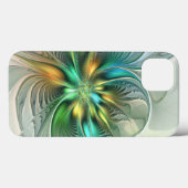カラフルファンタジーモダン抽象芸術フラワーフラクタル Case-Mate iPhoneケース (裏面 (横))