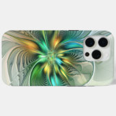 カラフルファンタジーモダン抽象芸術フラワーフラクタル Case-Mate iPhoneケース (裏面 (横))