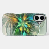 カラフルファンタジーモダン抽象芸術フラワーフラクタル Case-Mate iPhoneケース (裏面 (横))