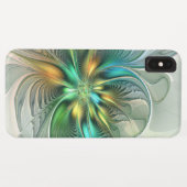 カラフルファンタジーモダン抽象芸術フラワーフラクタル Case-Mate iPhoneケース (裏面(横))