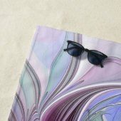 カラフルファンタジーモダン抽象芸術花名 ビーチタオル (インサイチュ)