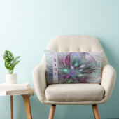 カラフルファンタジーモダン抽象芸術花名 ランバークッション (椅子)