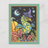 カラフルファンタジー乗馬、ハロウィーン海の魔女 シーズンポストカード (正面)