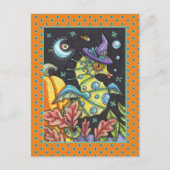 カラフルファンタジー乗馬、ハロウィーン海の魔女 シーズンポストカード (正面)