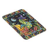 カラフルファンタジー乗馬、ハロウィーン海の魔女 マグネット (右側)