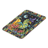 カラフルファンタジー乗馬、ハロウィーン海の魔女 マグネット (左側)