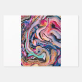 カラフルファンタジー抽象化 ラッピングペーパーシート (正面3)