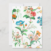 カラフルファンタジー水色フローラ ノートカード (正面)