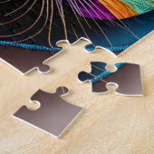 カラフルファンタジー猫8" X 10" ジグソーパズル (側面)