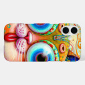 カラフルファンタジー猫 Case-Mate iPhoneケース (裏面 (横))