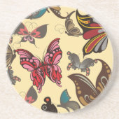 カラフルファンタジー蝶 コースター (正面)