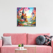 カラフルファンタジー キャンバスプリント (インサイチュ (リビング))