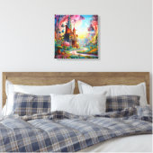 カラフルファンタジー キャンバスプリント (インサイチュ (寝室))