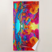 カラフルファンタジー ビーチタオル (正面)