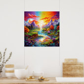 カラフルファンタジー ポスター (キッチン)