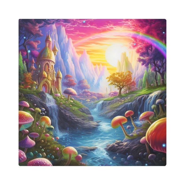 カラフルファンタジー メタルプリント (正面)