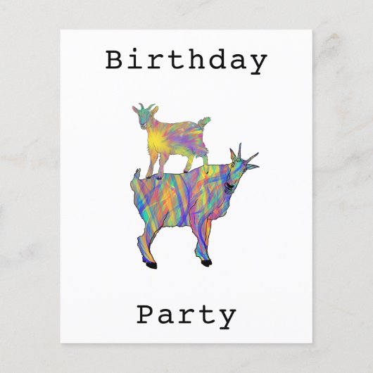 カラフルファームヤギ12th誕生日パーティー予算 (裏面)