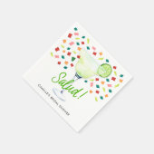 カラフルフィエスタ ブライダルシャワー スタンダードカクテルナプキン (角)