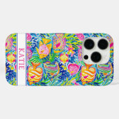 カラフルフィッシュモノグラム Case-Mate iPhoneケース (裏面 (横))