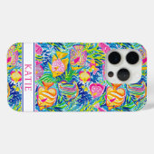 カラフルフィッシュモノグラム Case-Mate iPhoneケース (裏面 (横))
