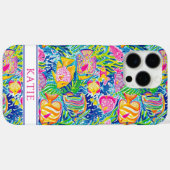カラフルフィッシュモノグラム Case-Mate iPhoneケース (裏面 (横))