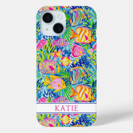 カラフルフィッシュモノグラム iPhone 15ケース