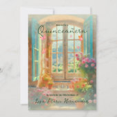 カラフルフェアヤータリーガーデンウィンドウキンセアニラ 招待状 (正面)