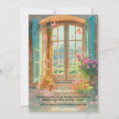 カラフルフェアヤータリーガーデンウィンドウキンセアニラ 招待状 (裏面)