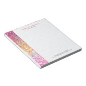 カラフルフェイクグリッターとキラキラ2 ノートパッド (アングル)