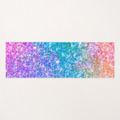 カラフルフェイクグリッターグラデーション ヨガマット (正面(横))