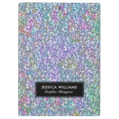 カラフルフェイクグリッターテンプレート クリップボード (裏面)