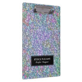 カラフルフェイクグリッターテンプレート クリップボード (右)