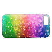 カラフルフェイクグリッター《写真》ぼけ味スタイル Case-Mate iPhoneケース (裏面(横))
