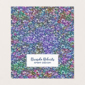 カラフルフェイクグリッター 名刺 (外部フラット)