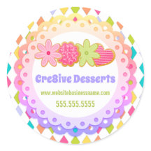 カラフルフェスティバルクッキーベーカリー包装シール