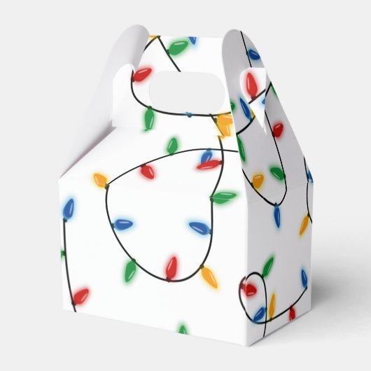 カラフルフェスティバルクリスマスライトパターン フェイバーボックス (裏面サイド)