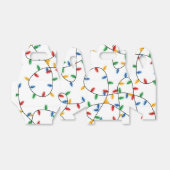 カラフルフェスティバルクリスマスライトパターン フェイバーボックス (折り畳みなし)