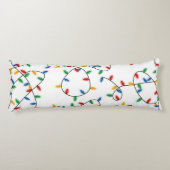 カラフルフェスティバルクリスマスライトパターン ボディピロー (裏面)