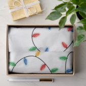 カラフルフェスティバルクリスマスライトパターン 薄葉紙 (ギフト)